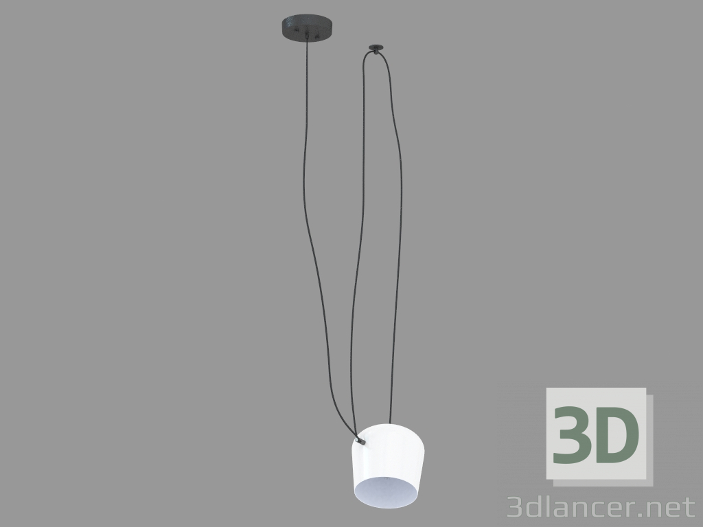 modello 3D lampada a sospensione (1A bianco S111013) - anteprima