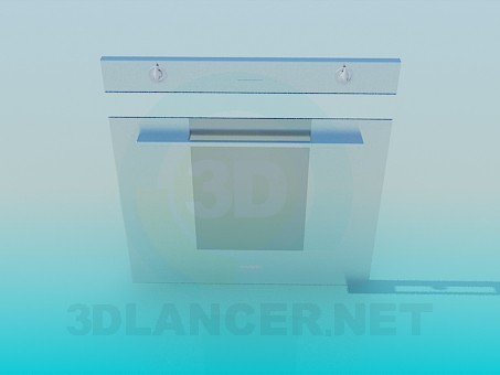 3d model Front panel of built-in cooker - preview