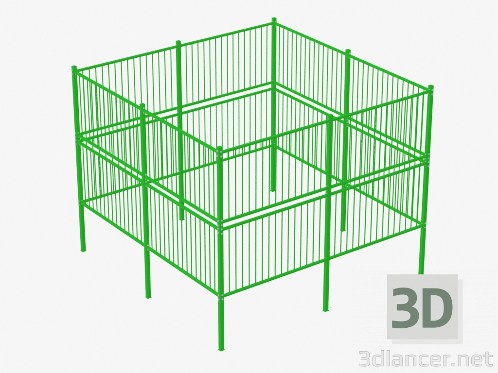 Modelo 3d Campo de esporte de esgrima (5x5) (7940) - preview