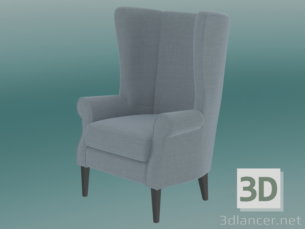 Modelo 3d Poltrona Bordeaux - preview