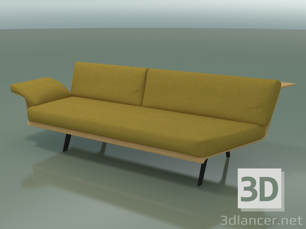 3d модель Модуль кутовий двомісний Lounge 4413 (135 ° лівий, Natural oak) – превью