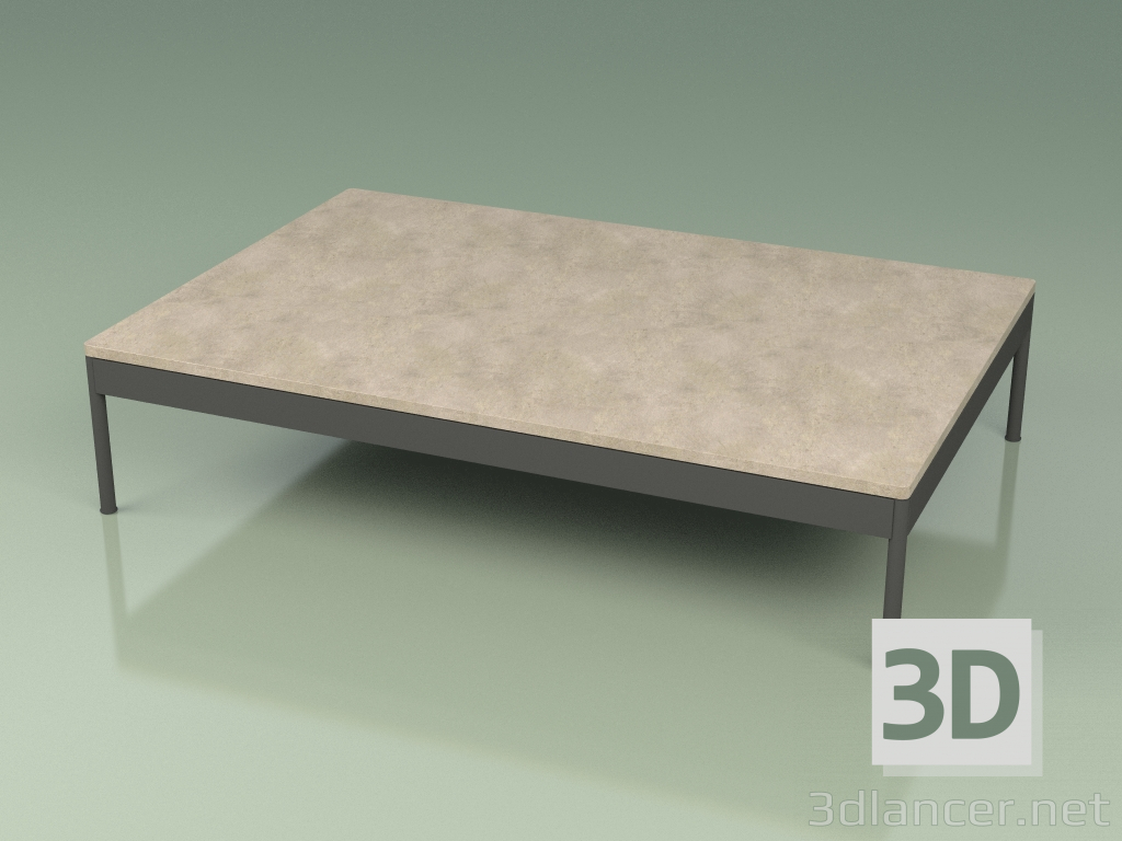 3d model Mesa de centro 355 (Metal Smoke, Farsena Stone) - vista previa