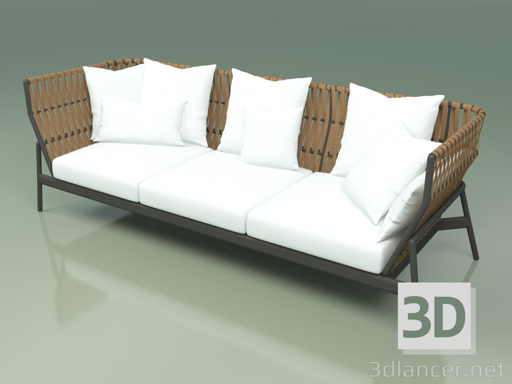 3d model Sofá 103 (cinturón tabaco) - vista previa