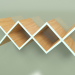 3d model Shelf for living room Woo Shelf long (sea wave) - preview