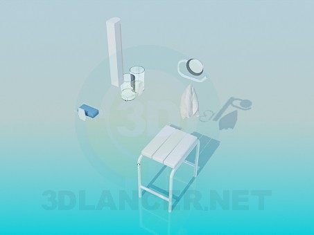 3d model Bath accessories - preview