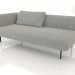 3d model Sofa module end 190 left (option 2) - preview