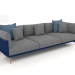 3D Modell 3-Sitzer-Sofa (Nachtblau) - Vorschau