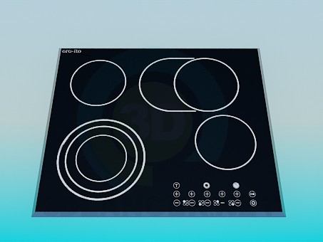 Modelo 3d Cooktop Gorenje - preview