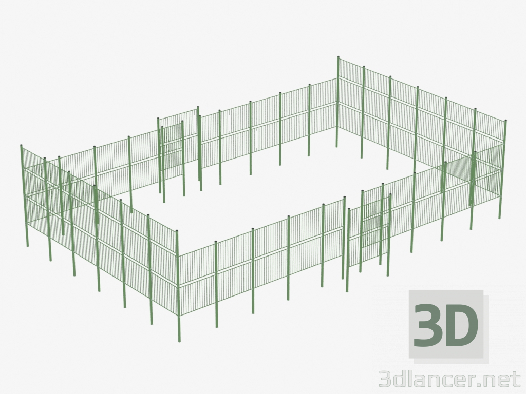 Modelo 3d Esgrima de campo esportivo (19.7 × 14.2) (7941) - preview