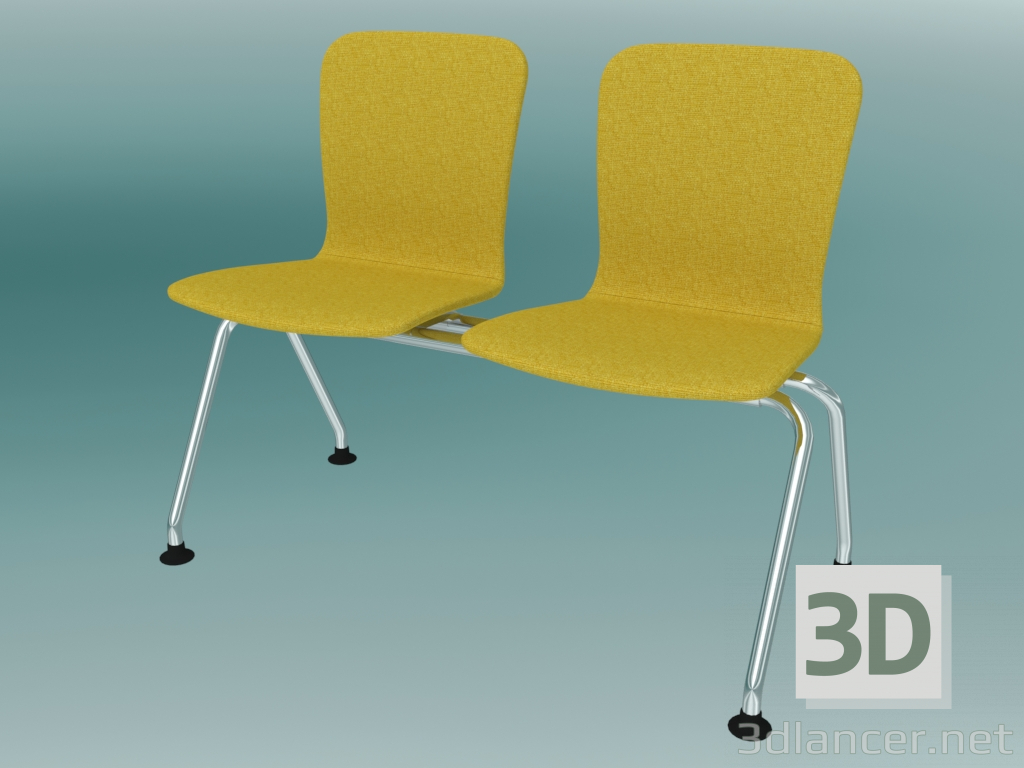 modello 3D Doppia panchina (K43L2) - anteprima