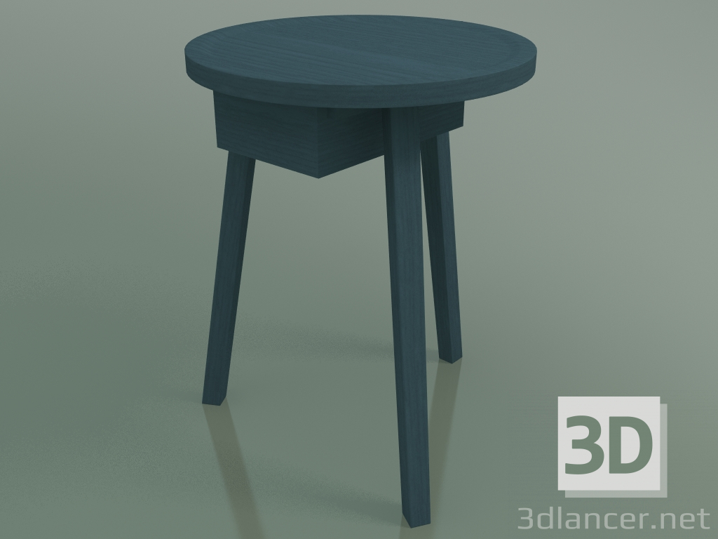 3d model Side table with drawer (45, Blue) - preview