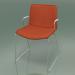 3d model Chair 0313 (on a slide with armrests, with removable smooth leather upholstery) - preview