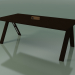 3d model Table with office worktop 5033 (H 74 - 200 x 98 cm, wenge, composition 2) - preview