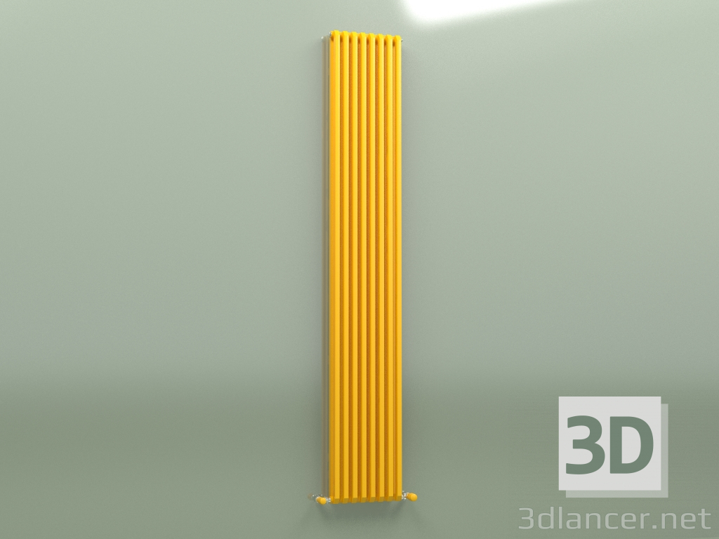 Modelo 3d Radiador SAX 2 (H 2000 8 EL, amarelo melão - RAL 1028) - preview