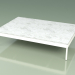 3d model Mesa de centro 355 (Metal Milk, Carrara Marble) - vista previa