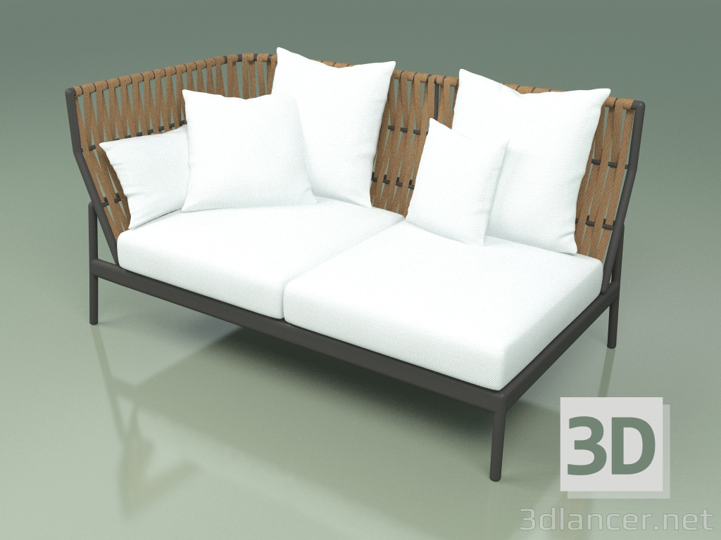 3d model Módulo de sofá derecha 104 (Belt Tobacco) - vista previa