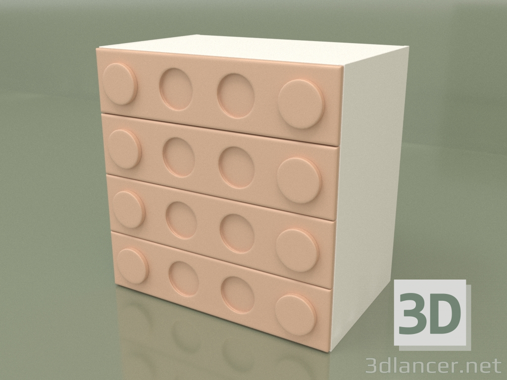 3D Modell Kommode (Ingwer) - Vorschau