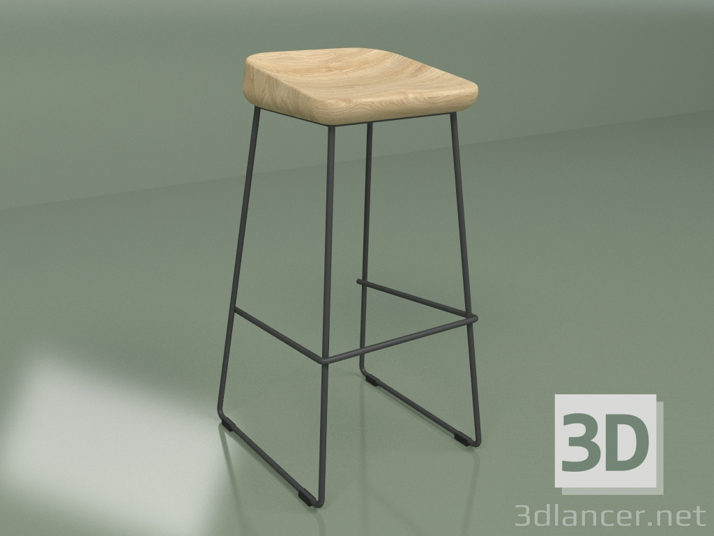 Modelo 3d Banco bar WAVE - preview