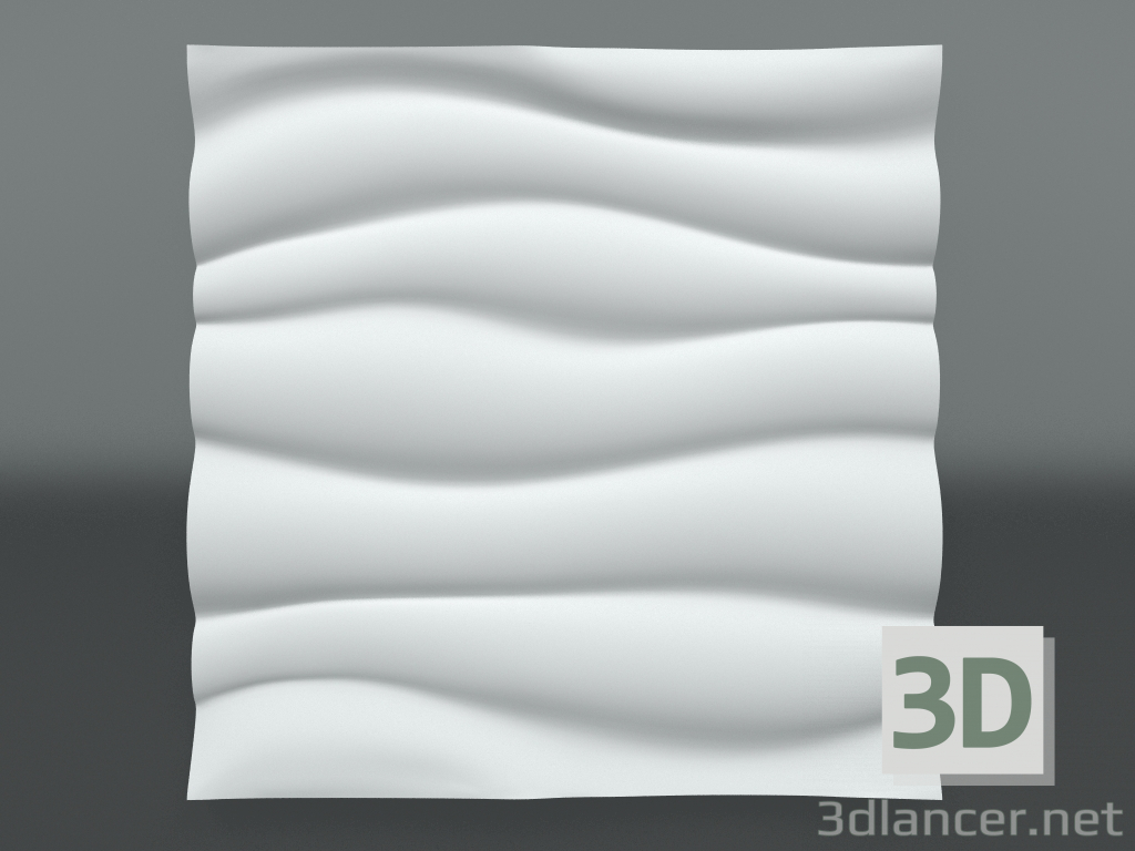 3d model Panel 3d de yeso L-508 - vista previa