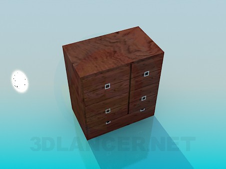 modèle 3D Commode - preview