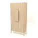 3d model Wardrobe with short handles W 01 (800x300x1600, wood white) - preview