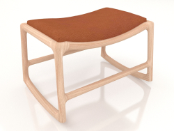 Dedo Hocker mit Lederbezug