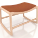 3d model Dedo footstool with leather upholstery - preview