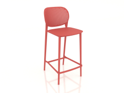 Tabouret de bar PONGO (303-APP1 orange mûre)