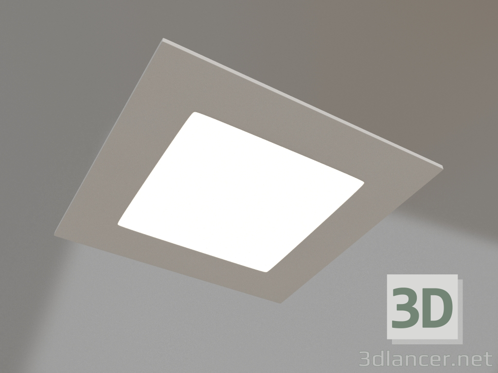 3D Modell Lampe DL-120x120M-9W Tageslichtweiß - Vorschau