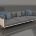 3d model 3-seater sofa (Sand) - preview