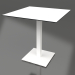 modèle 3D Table à manger sur pied colonne 70x70 (Blanc) - preview