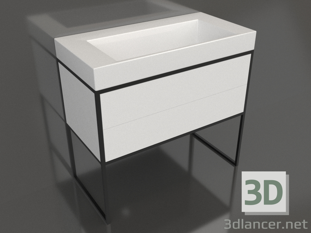 3d model Mueble de suelo 90 cm (LOG0109N) - vista previa