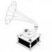 3d model Gramophone - preview