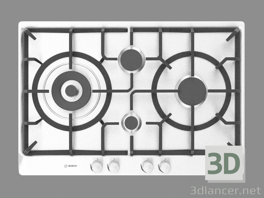 3d модель Вбудована газова плита (панель) PCI815B91A – превью