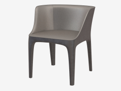 Fauteuil en cuir Diana