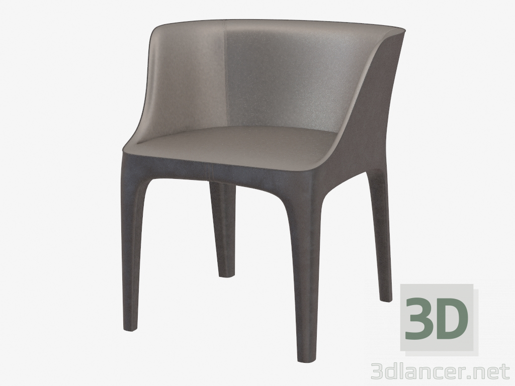 Modelo 3d Poltrona de couro Diana - preview