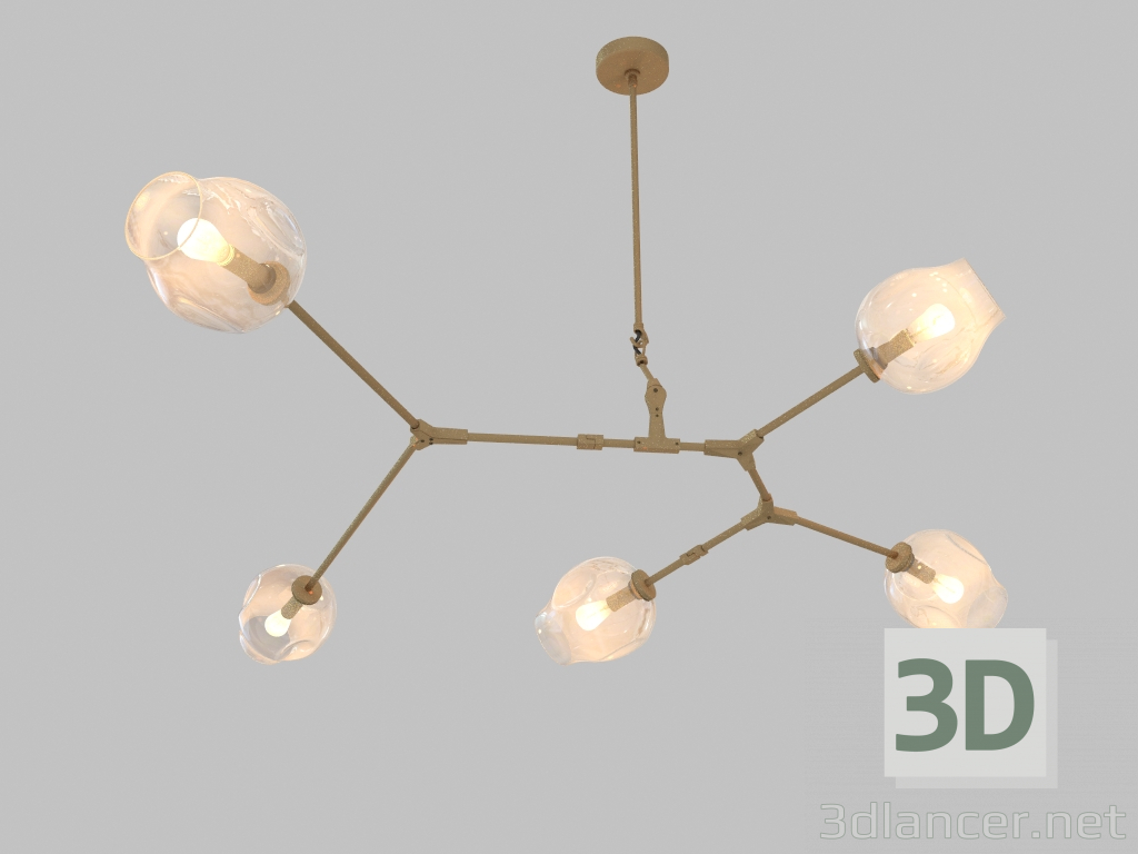 modello 3D Lampadario (5905C) - anteprima