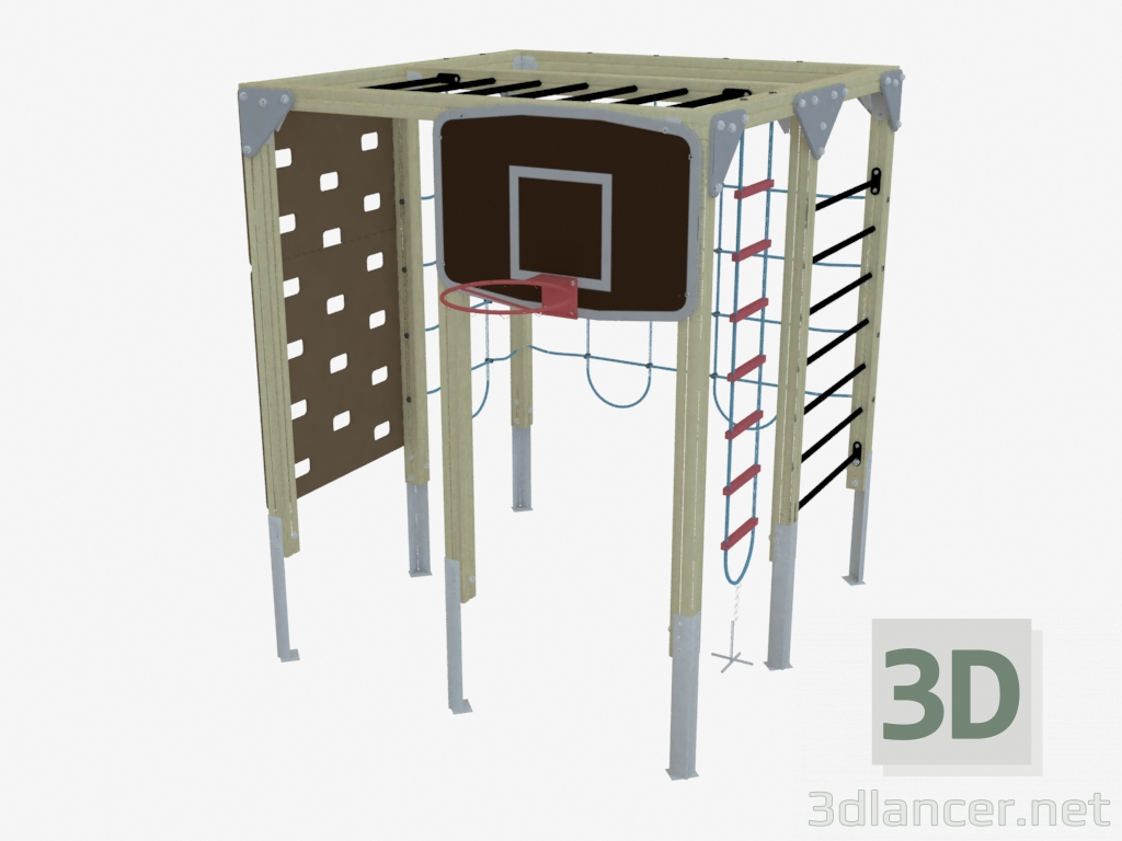 3d модель Детский игровой комплекс (7834) – превью