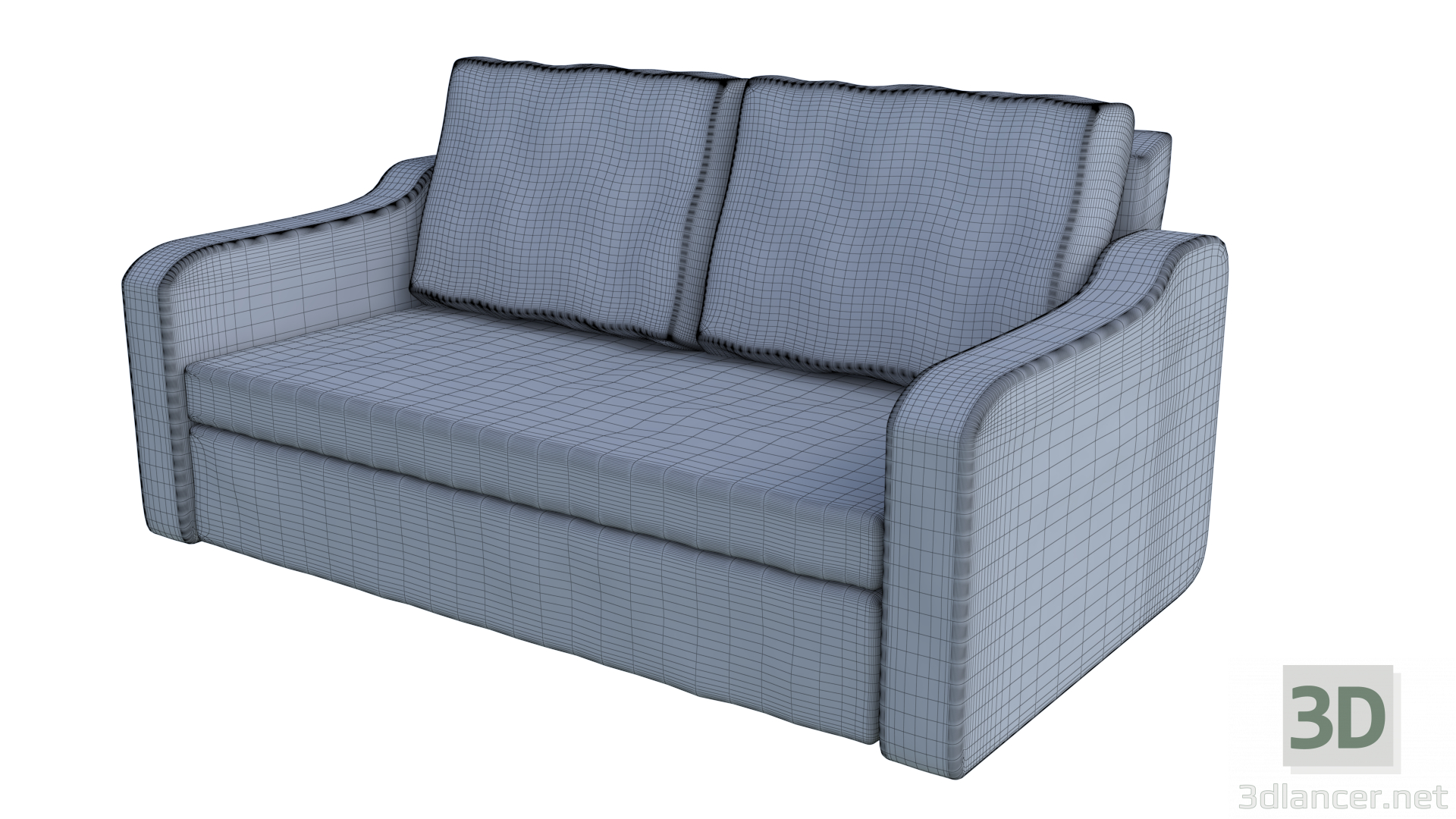 Sofá 3D modelo Compro - render