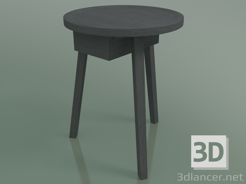 modèle 3D Table d'appoint avec tiroir (45, gris) - preview