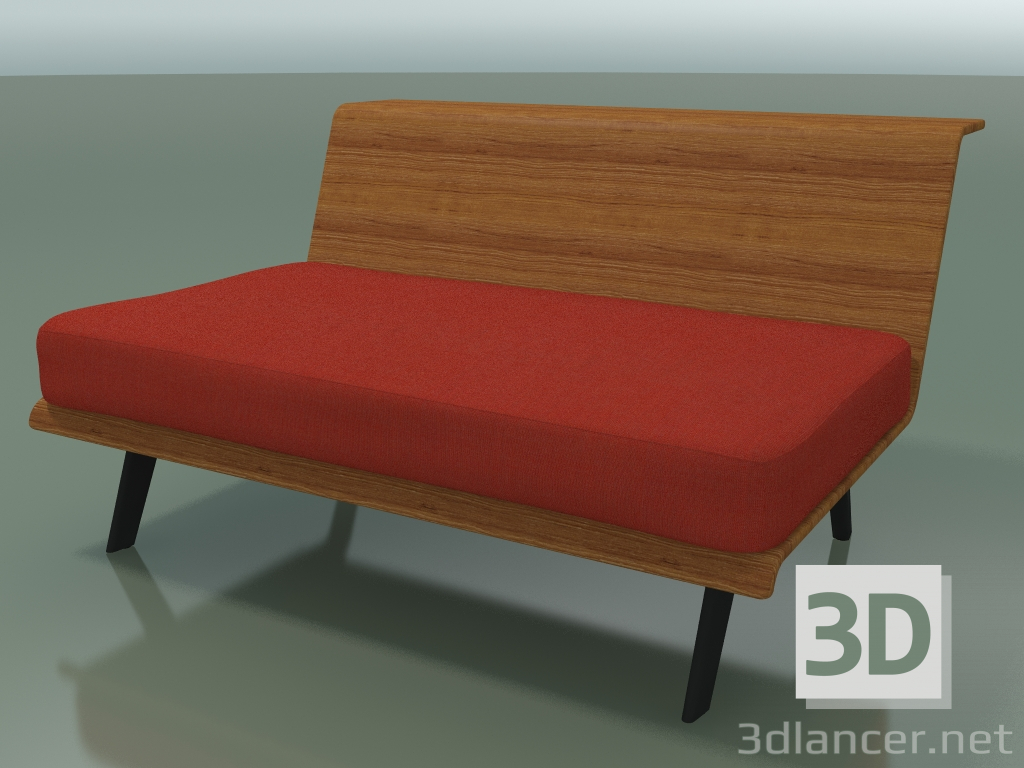 3D modeli Merkezi modül Lounge 4419 (L 120 cm, Tik görünümlü) - önizleme