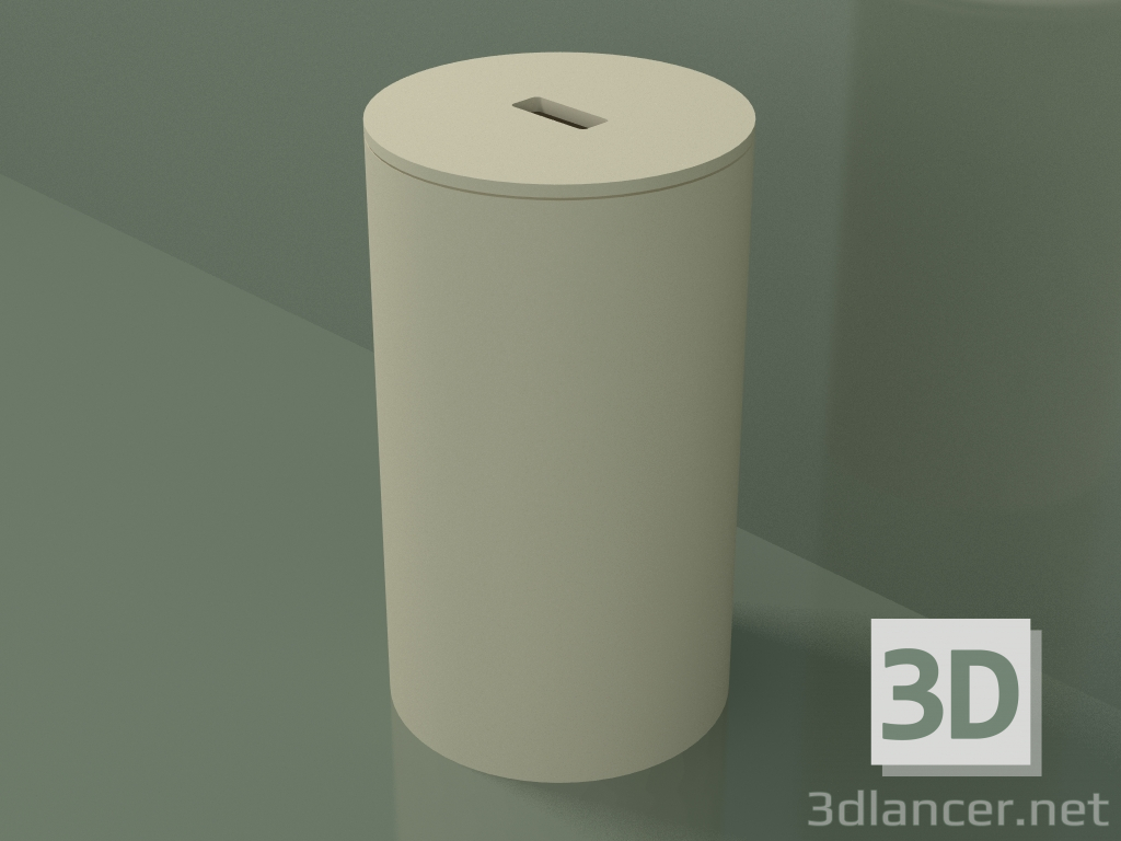 3d model Laundry basket (90U08002, Bone C39, D 30, H 51 cm) - preview