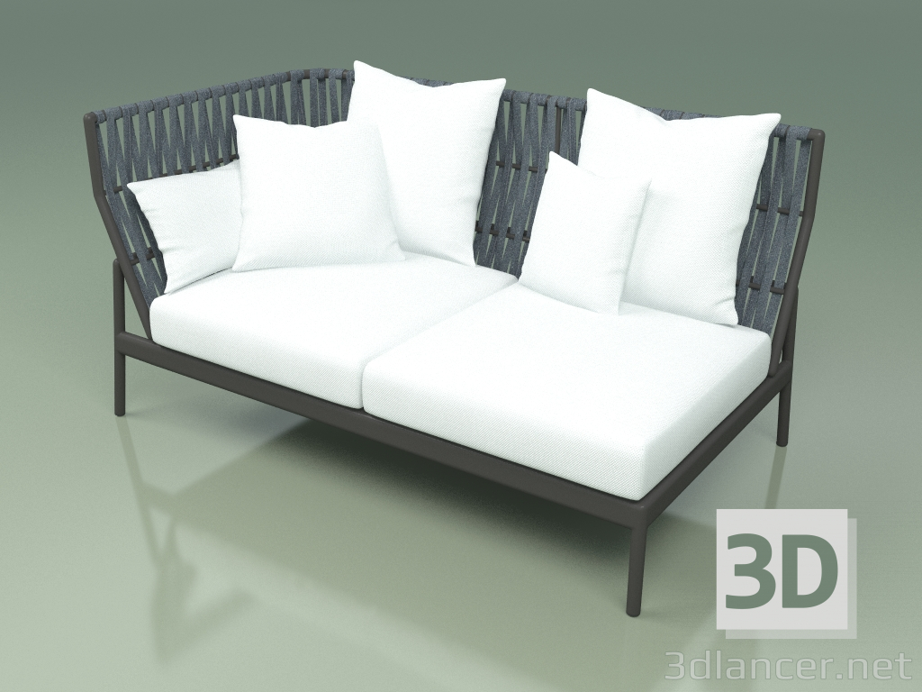 3d model Sofa module right 104 (Belt Teal) - preview