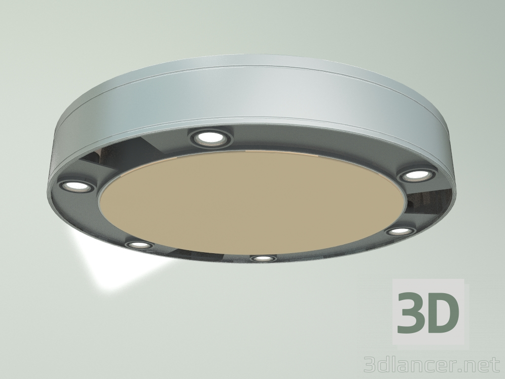 modello 3D Lampadario RSL74110 6×3W BK 4000K - anteprima