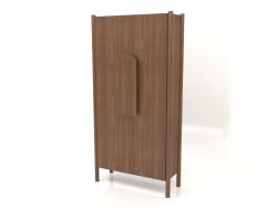 Garderobe mit kurzen Griffen B 01 (800x300x1600, Holzbraun hell)