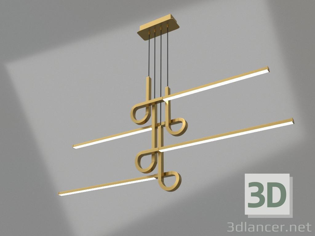 modello 3D Lampadario a sospensione (6123) - anteprima