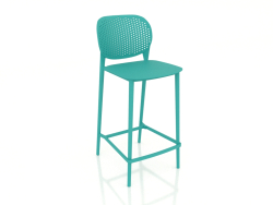 Tabouret de bar PONGO (303-APP1 vague bleue)