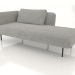 3d model Chaise longue 190 left (option 2) - preview