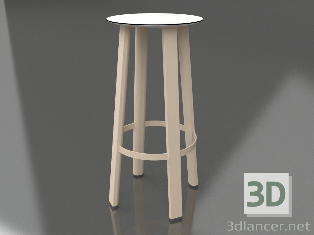 3D modeli Yüksek tabure (Kum) - önizleme