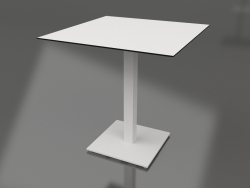 Mesa de comedor con pata de columna 70x70 (Gris)